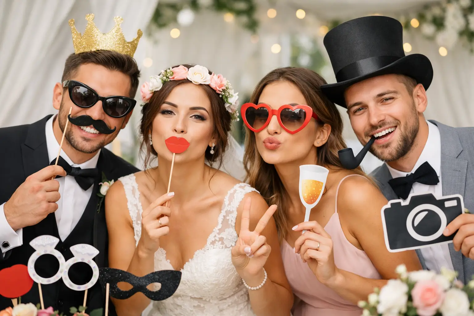 15 Best Wedding Photo Booth Props