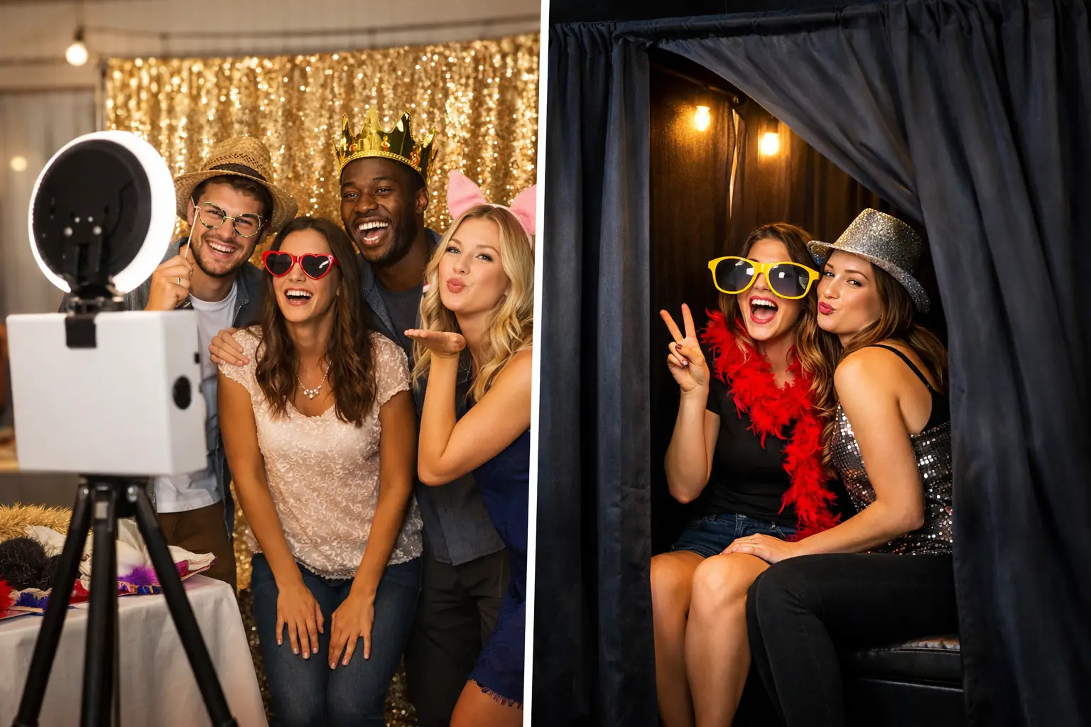 Open Air Photo Booth vs Enclosed Booths